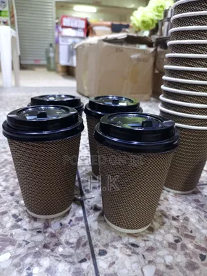 Disposable Paper Coffee Cups (25pcs With Covers)