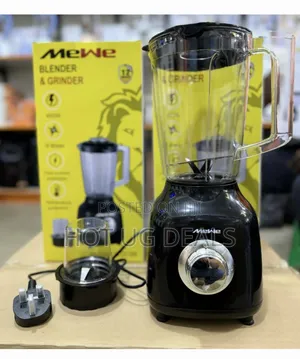 Mewe 1.5l Blender & 300ml Grinder Jar - Black