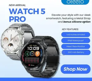 Oteeto Watch 5 Pro 1.43 Inch Amoled Display Smart Watch