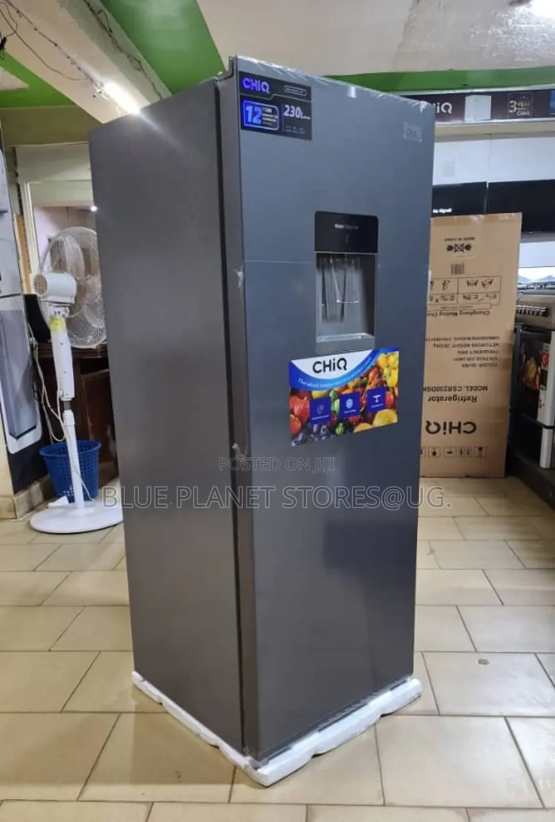 Chiq 230litres Single Door Refrigerator With a Dispenser.