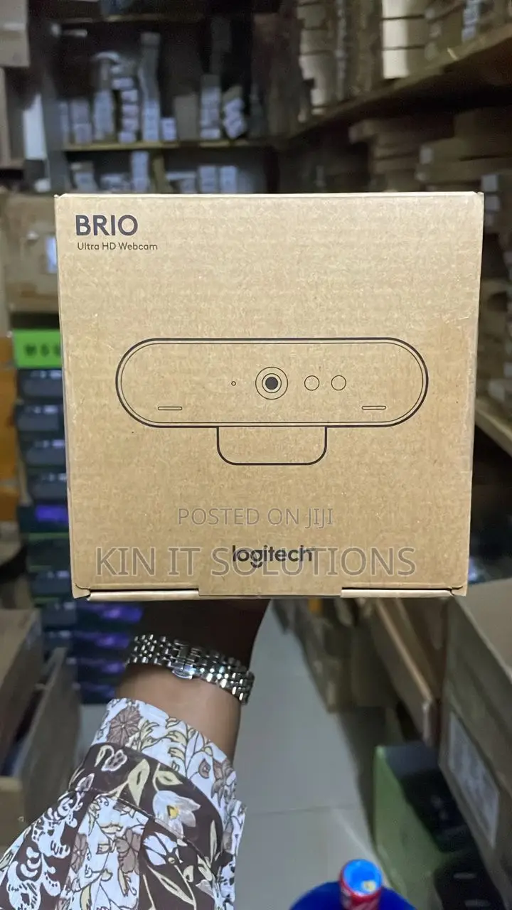 Logitech Brio Webcam.