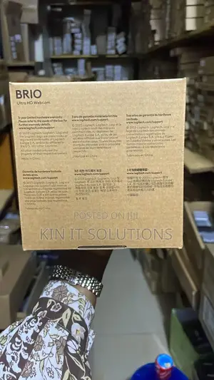 Logitech Brio Webcam.