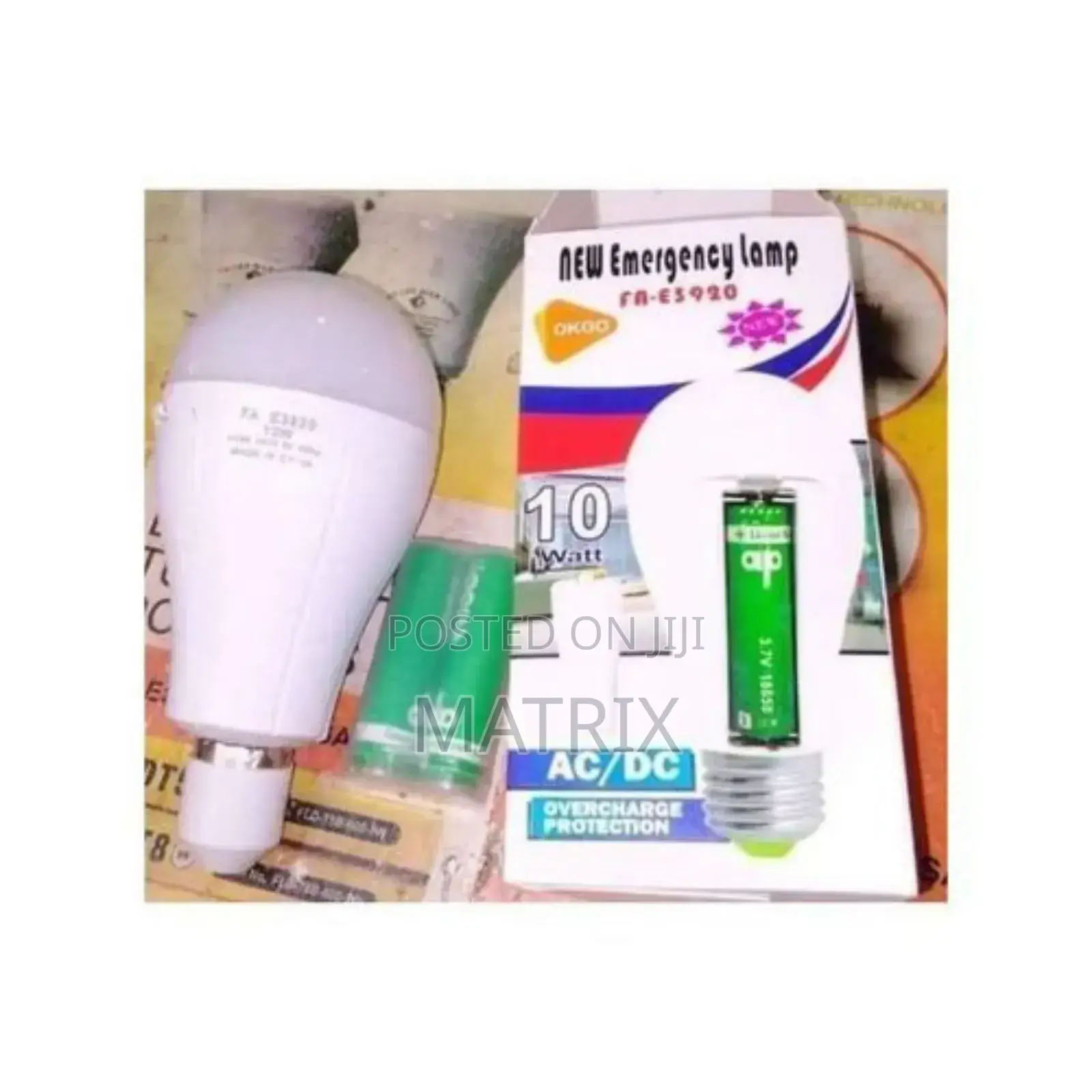 Rechargeable Emergency Bulb Lamp 10watts