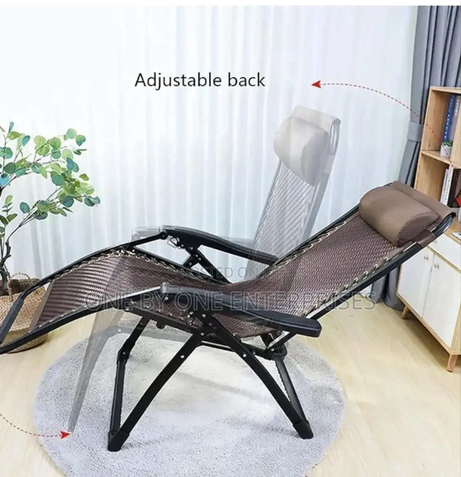 Heavy-Duty Folding Outdoor Terrace Portable Chair
.