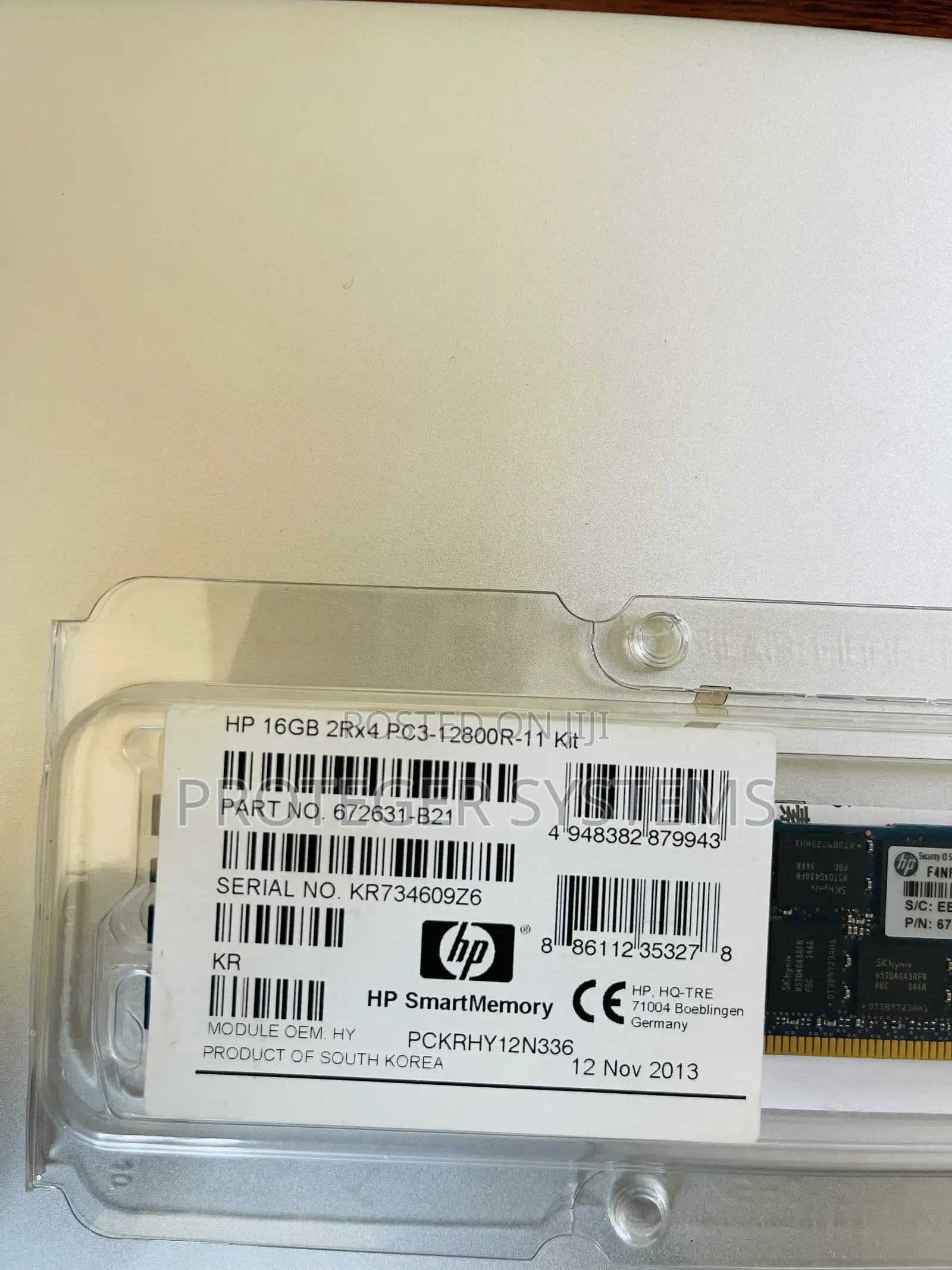 16gb Pc3/Ddr3 12800r Server Ram