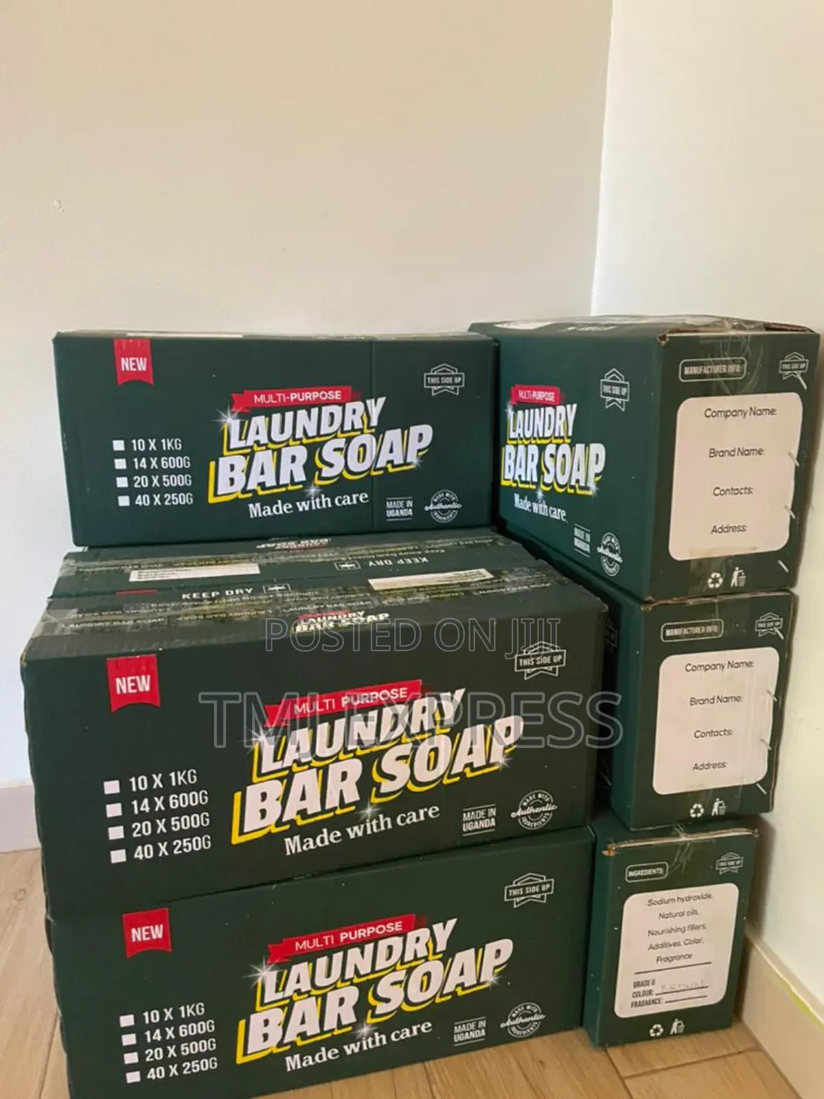 Branded 'Loundary Bar Soap' Boxes 10 Bars X1kg