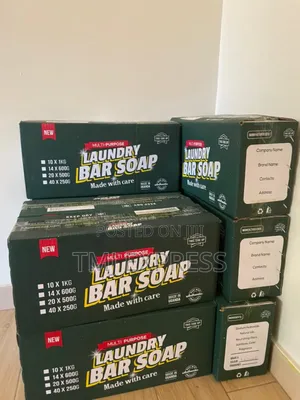Branded 'Loundary Bar Soap' Boxes 10 Bars X1kg