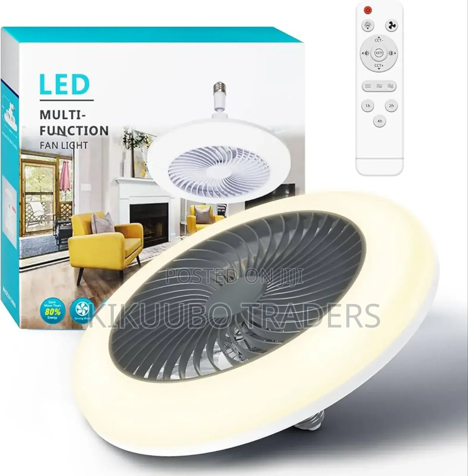 Socket Fan Light With Remote