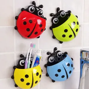 2pcs Lady Bird Toothbrush Holder