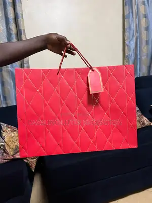 Crimson Gift Bag With Message Tag - Red