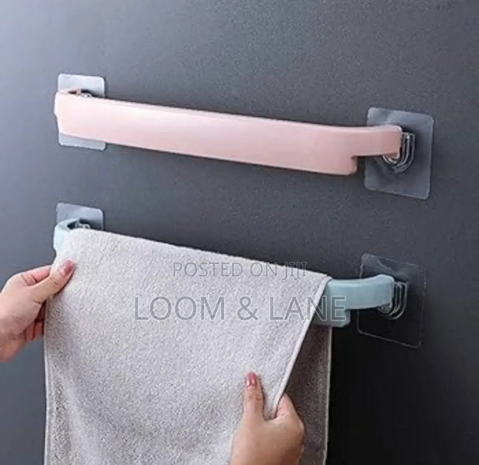 No Drill Kitchen or Bathroom Towel Holder