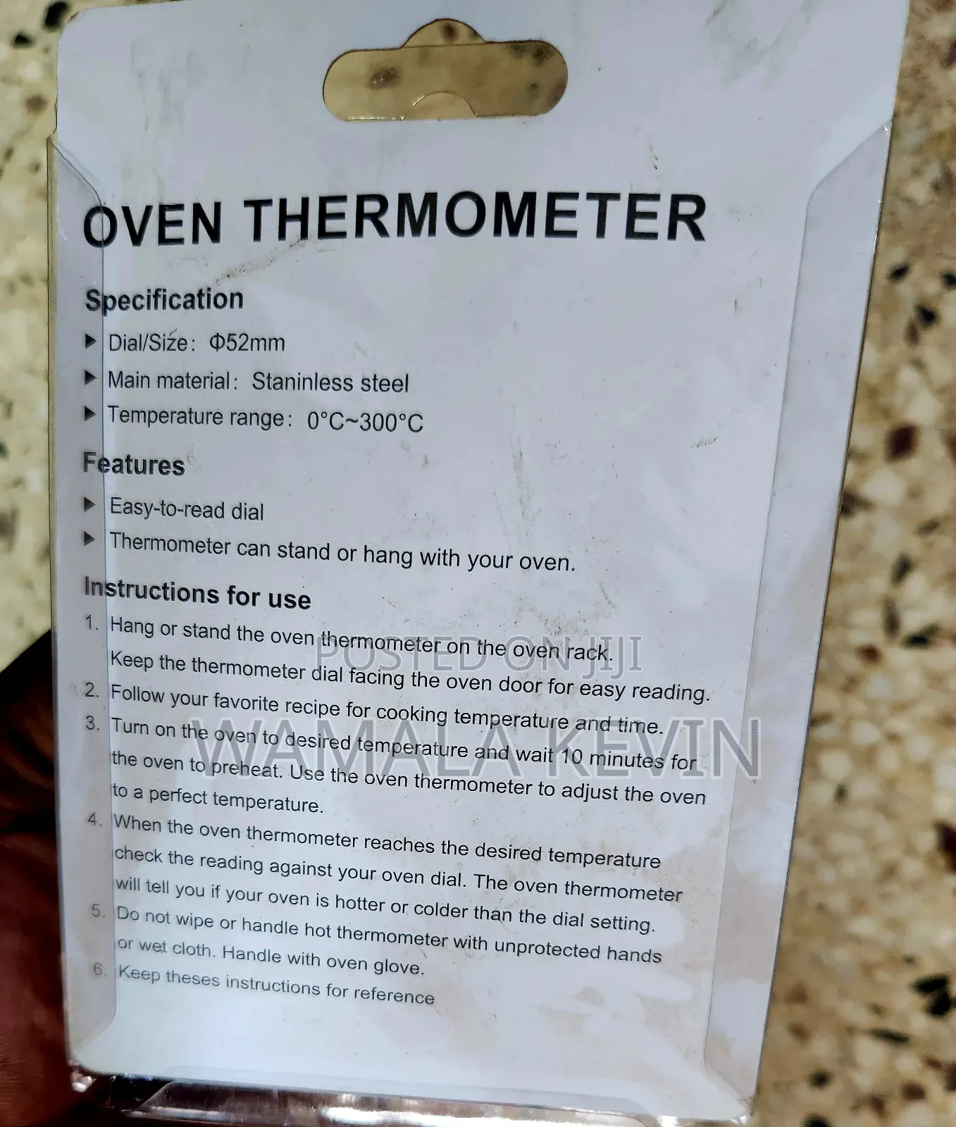 Oven Thermometer