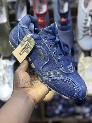 Men’S Classic Blue Denim Sky View Fashion Casual Sneakers