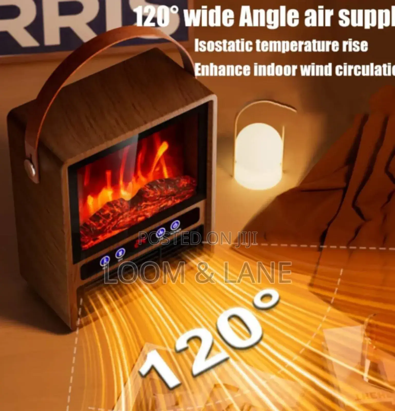 Powerful Electric Room Heater With Real 3d Fire Flame Effect
