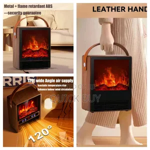 Powerful Electric Room Heater With Real 3d Fire Flame