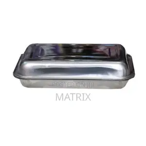 1 Set of Stainless Steel Serving Trays