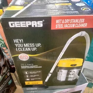 Geepas 25 Liters Wet Dry Stainless Steel Vacuum Cleaner