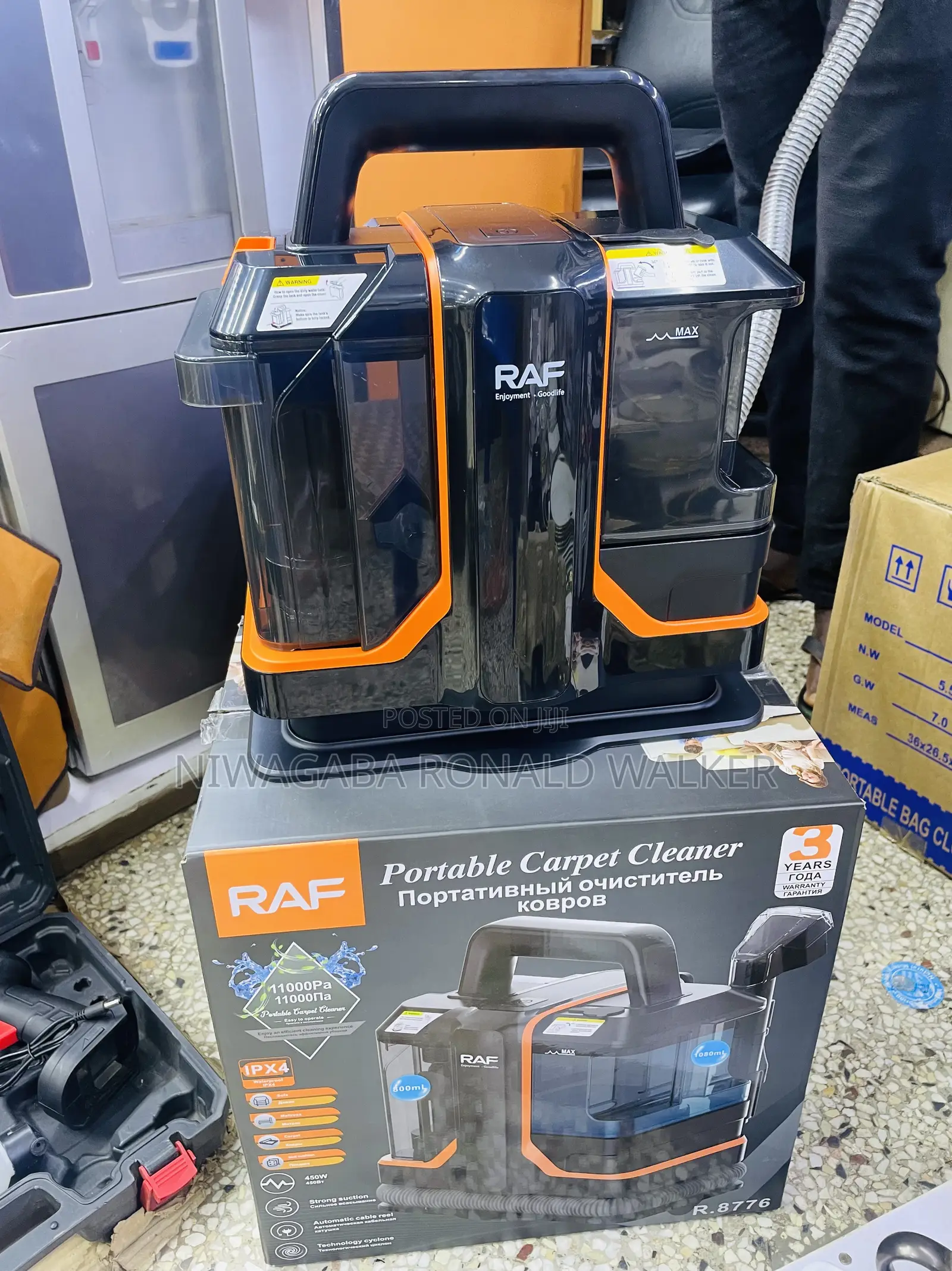 Raf Portable Carpet Cleaner 2l/450w