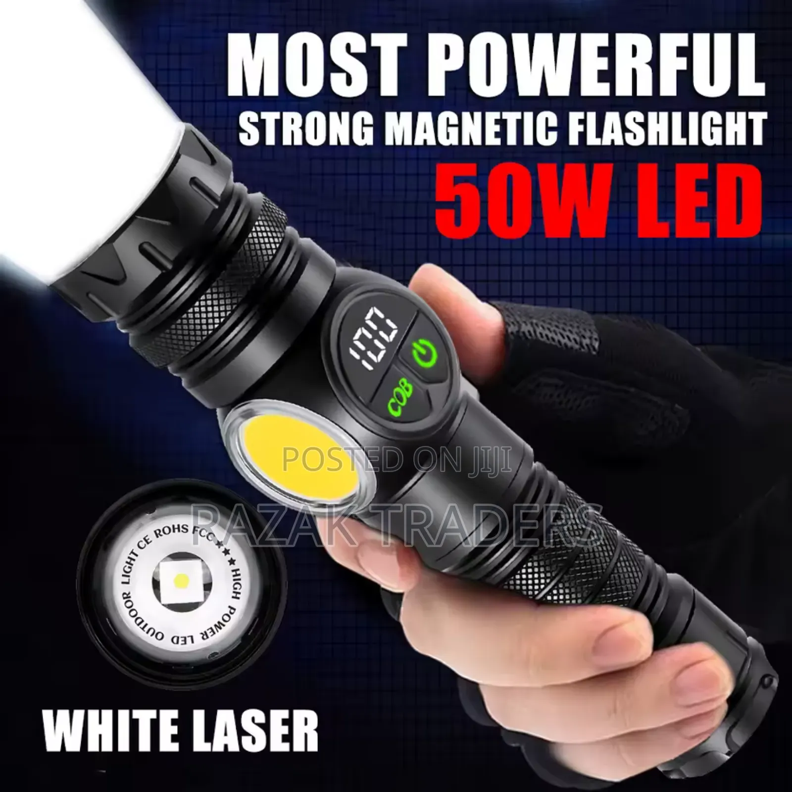 High Power Tactical Rechargeable Led Flashlight Long Range