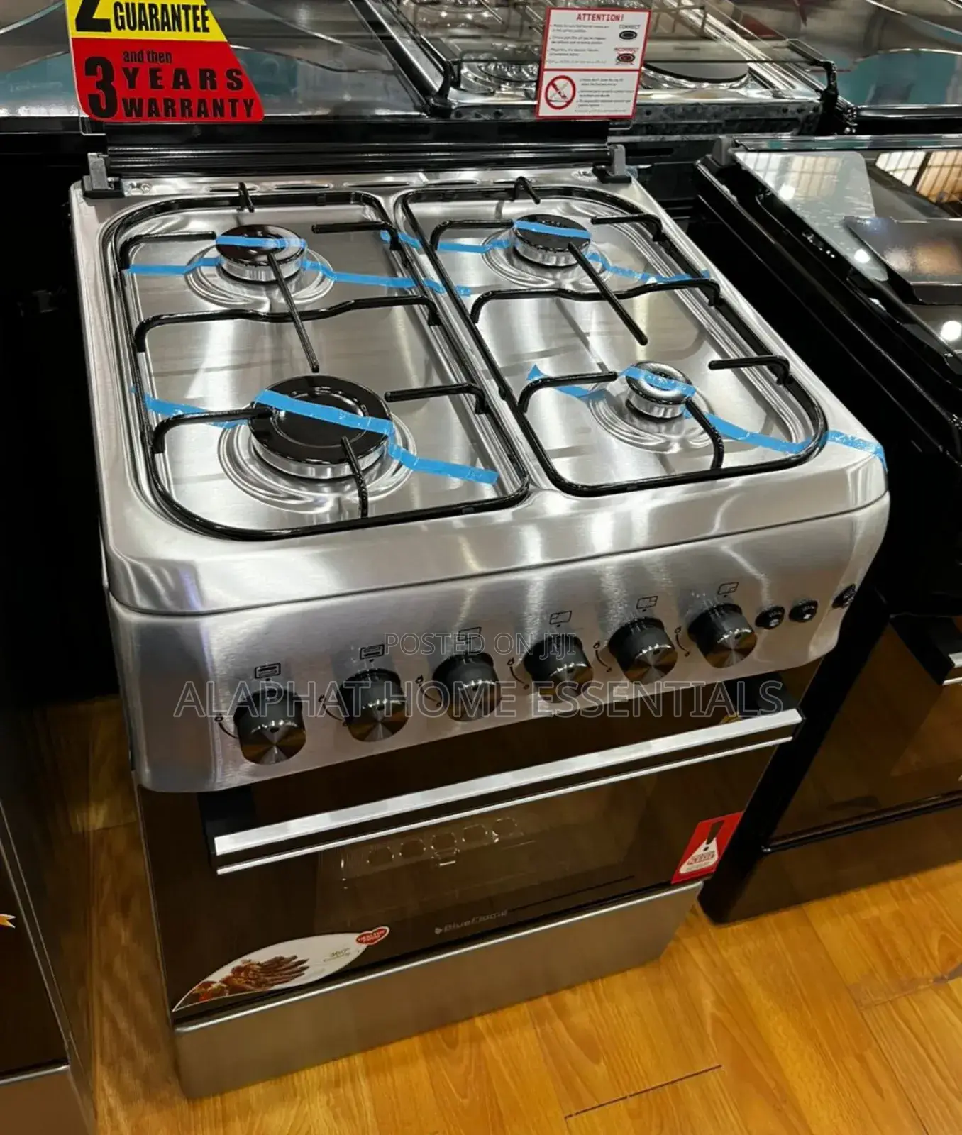 Blueflame Silver 60x60cm Full Gas Cooker