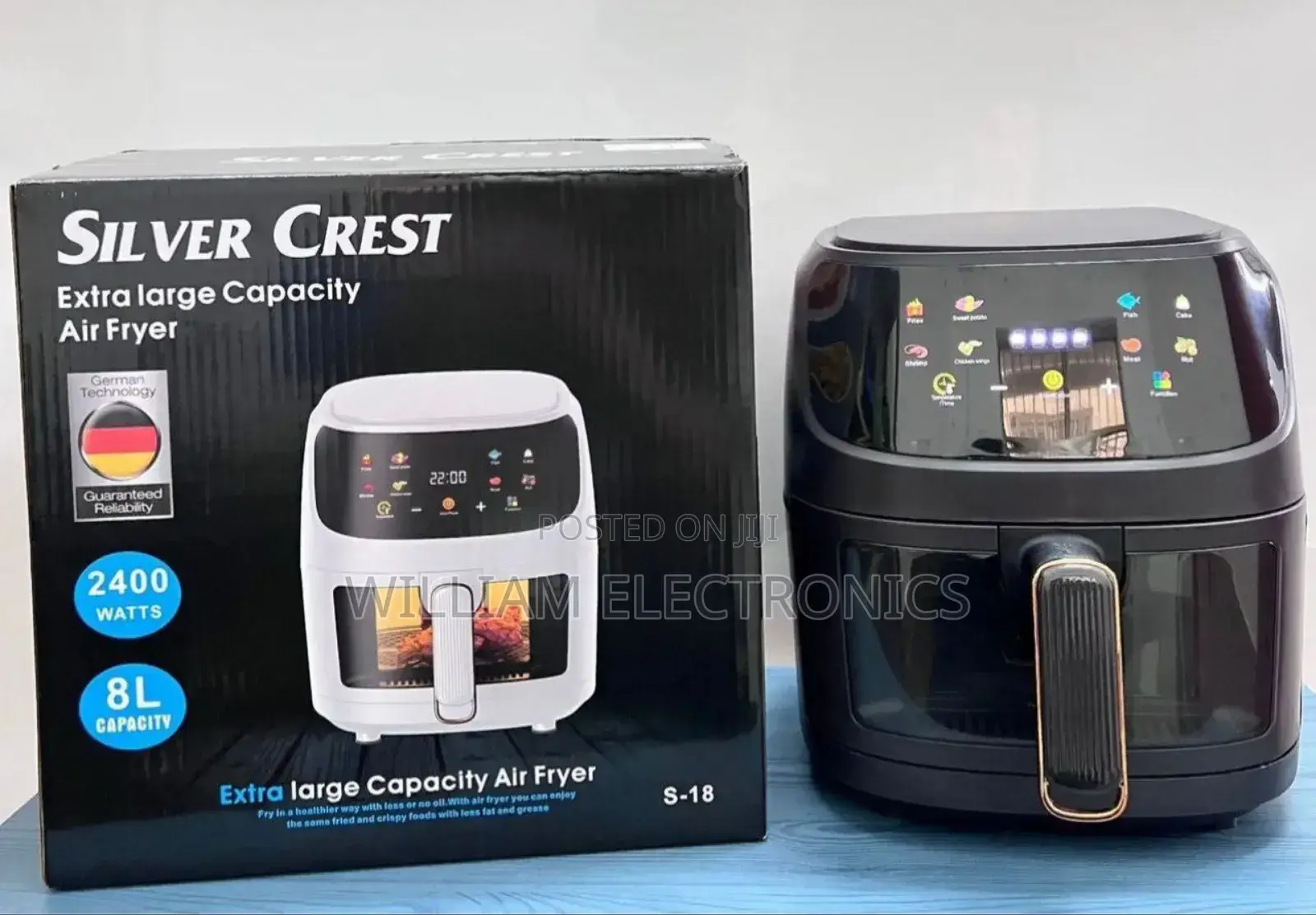 Silver Crest S-18 Air Fryer 8 Litres