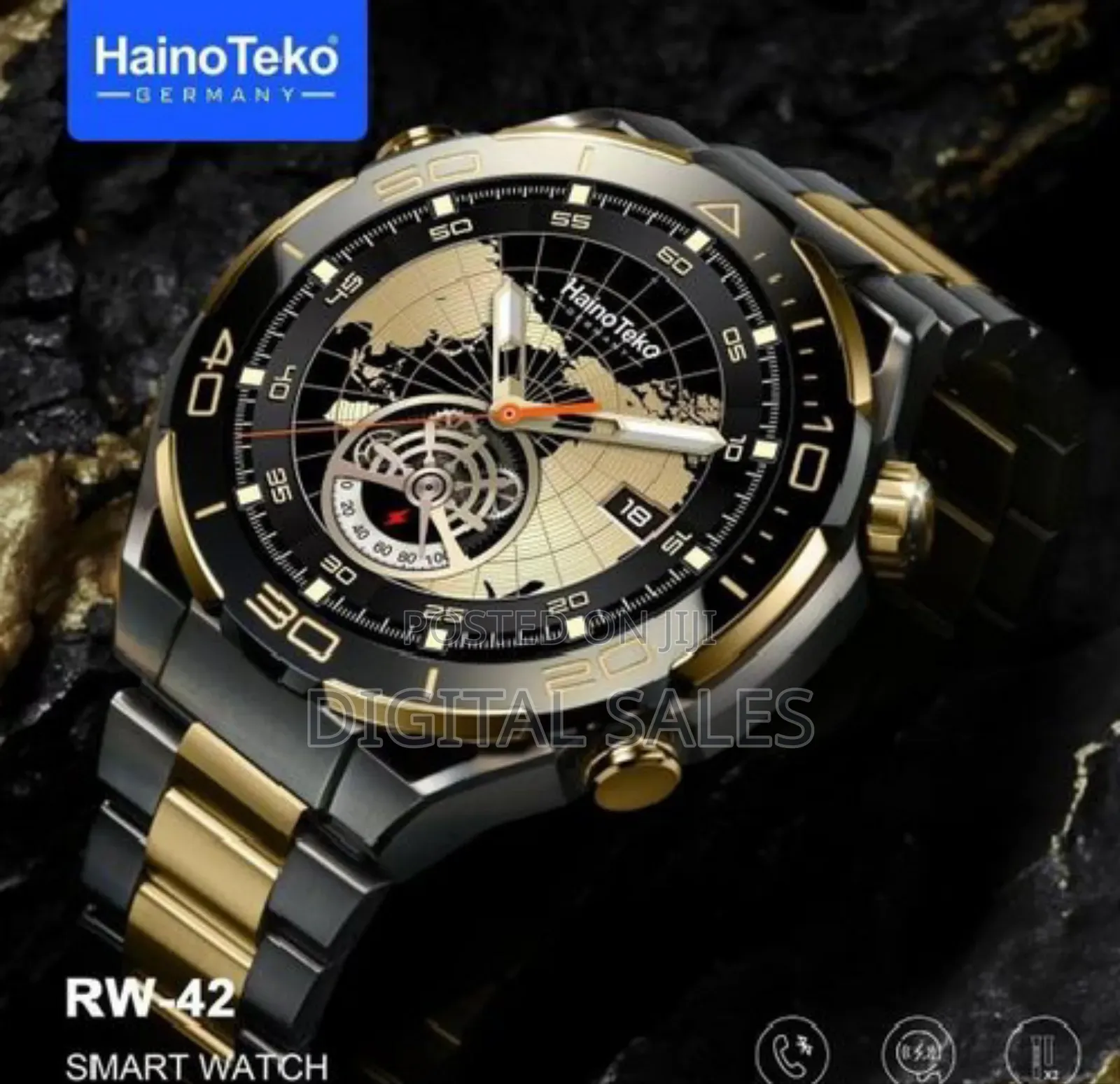 Haino Teko Germany Rw42 Round Shape Display Smart Watch