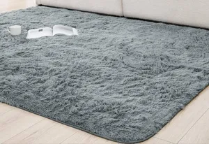Medium Fluffy Carpet Gray