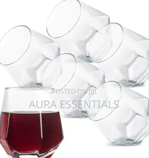 6pcs 310ml Diamond Whiskey Glasses