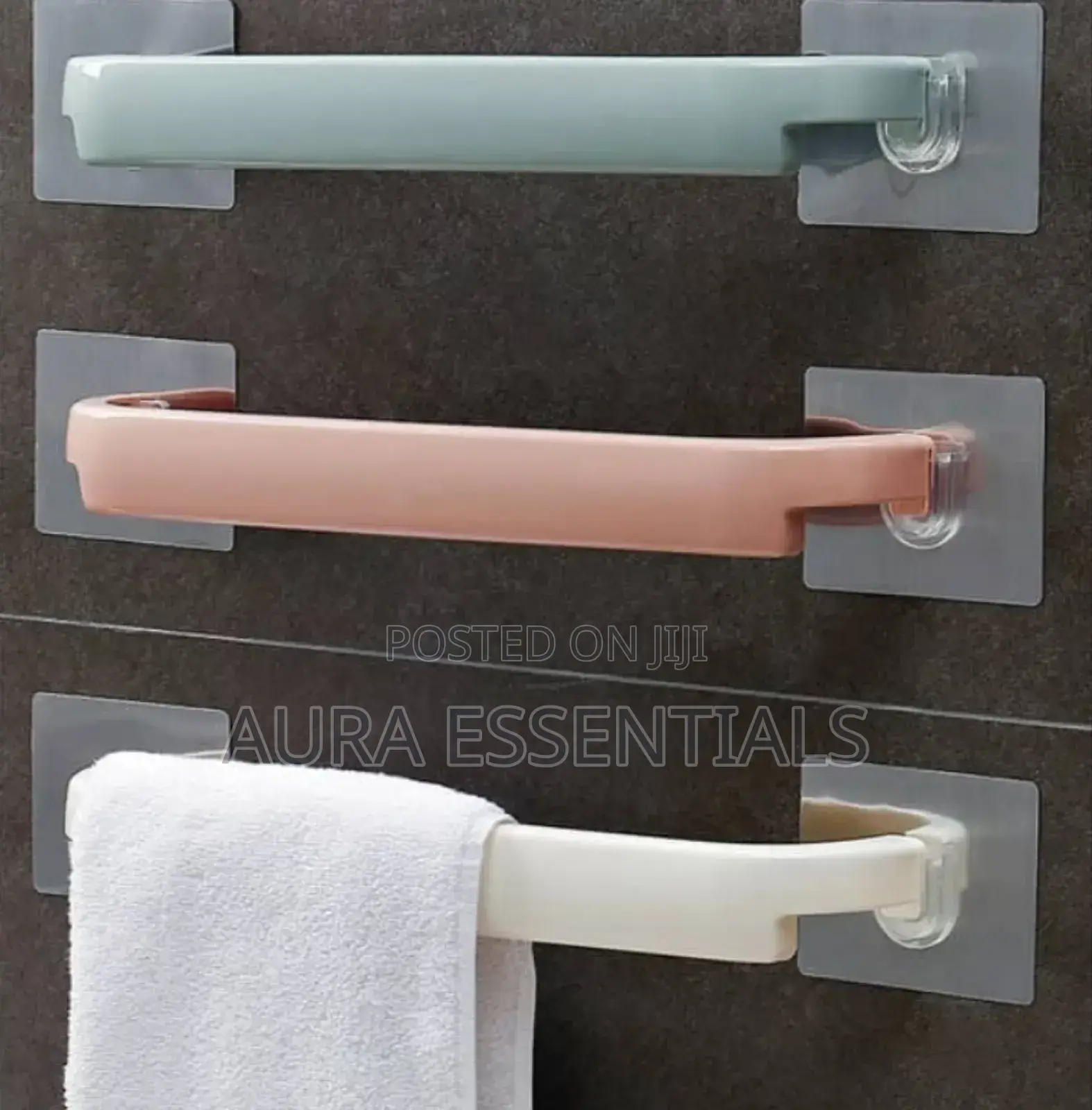No Drill Kitchen or Bathroom Towel Holder