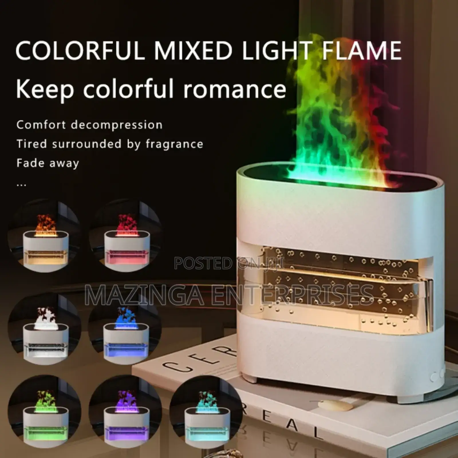 Led Colourful Raindrops Cloud Aroma Humidifier Diffuser