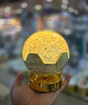 Luxurious Round Gold Crystal Led Lamp
