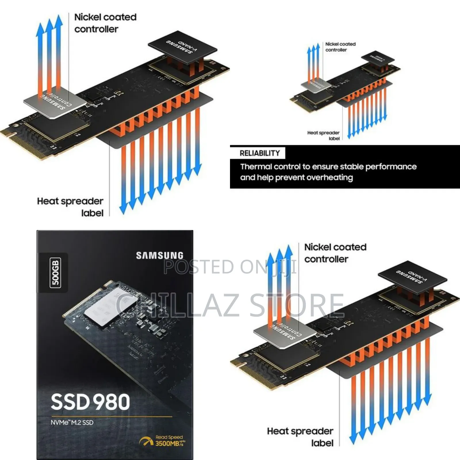 Samsung 980 SSD Gb 500 Pcle 3.0x4