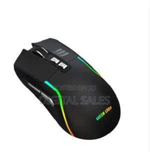 Green Lion Rechargeable Gaming Mouse -Black
