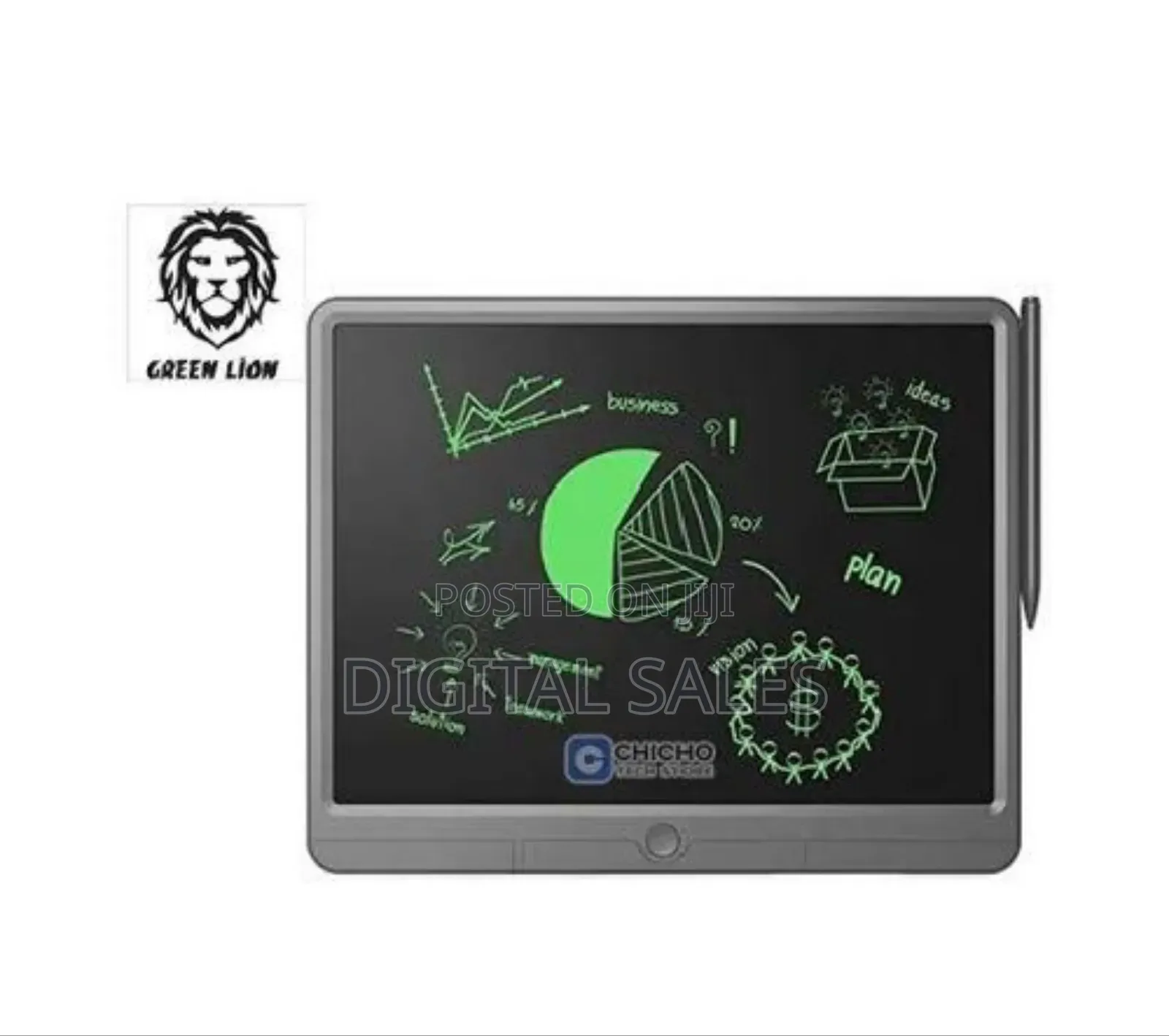 A Green Lion LCD Digital Writing Pad.