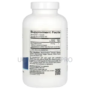 Milk Thistle Extract, 175 Mg, 240 Veggie Capsules