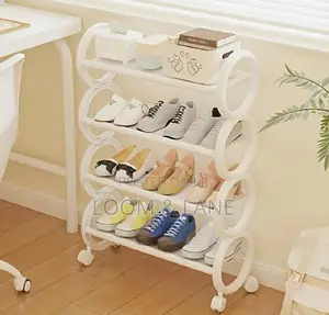 Simple Mult Layer Shoe Rack With Wheels