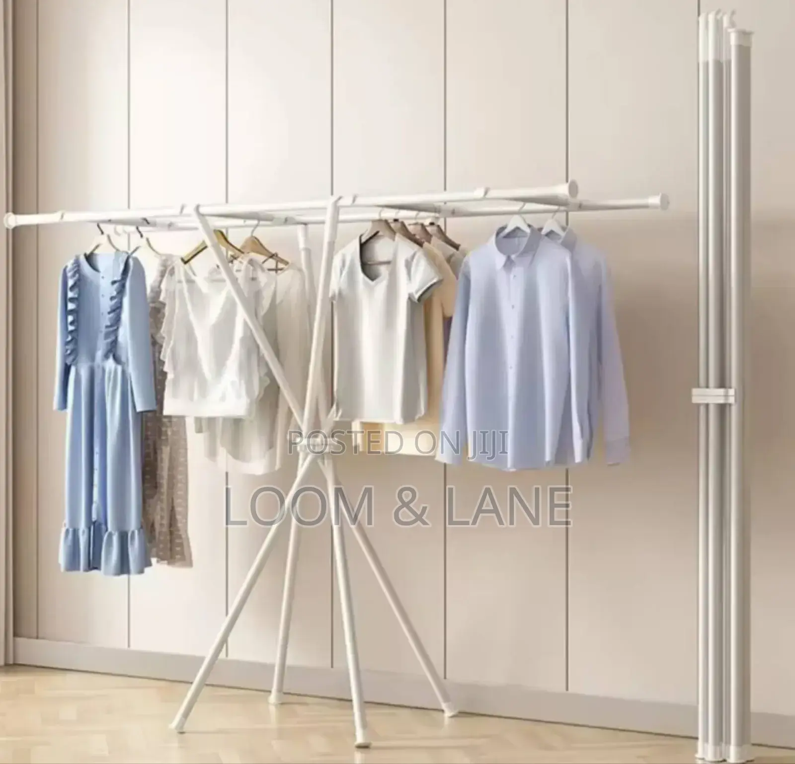 X-Shaped Foldable Clothes Drying Rack