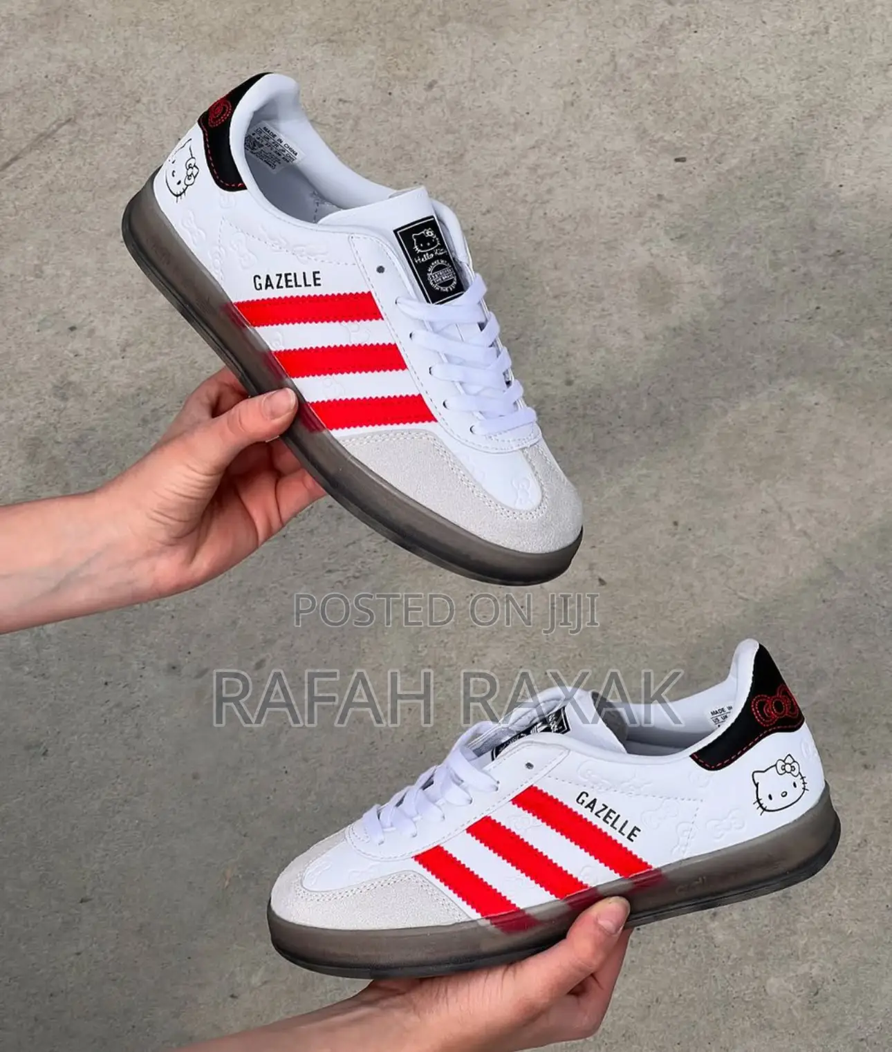 Original Adidas Gazelle “Hello Kitty” Sneakers