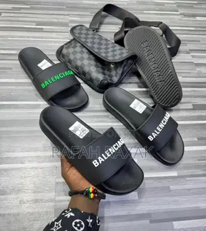 Original Classy Men’S Balenciaga Slide Push in Sandals