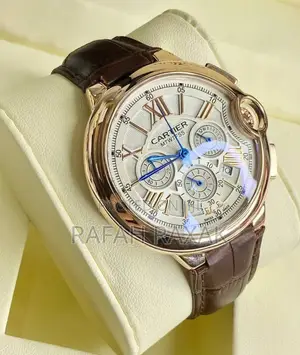 Original Brown/Gold Cartier Ballon Bleu Chronograph Watch