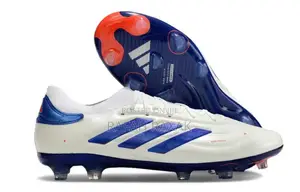 White/Blue Adidas Copa Pure 2 Firm Ground Football Boots