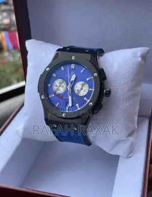 Original Hublot Classic Fusion Quartz Blue Leather Watch