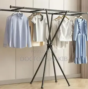 Strong X-Shaped Foldable Clothes Drying Rack