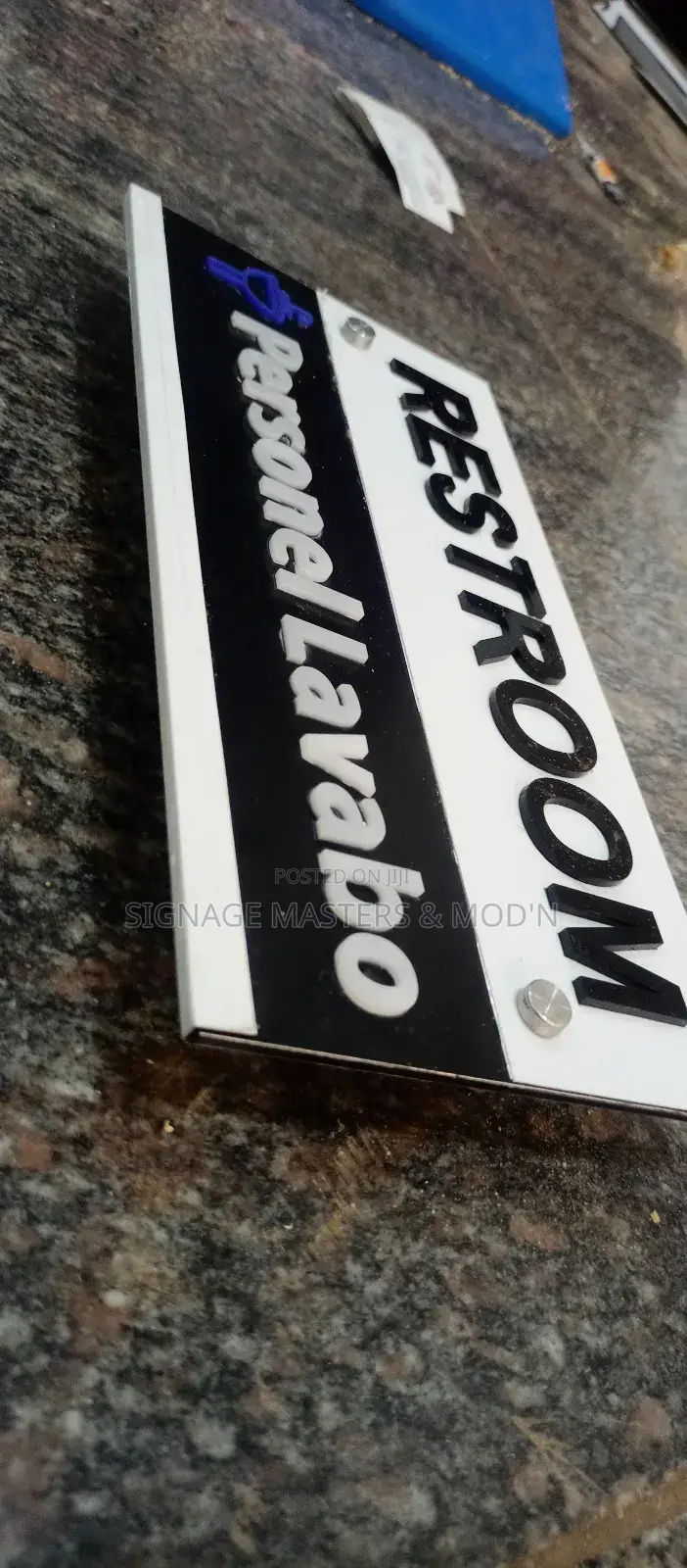 Executive Aluminum Door Labels