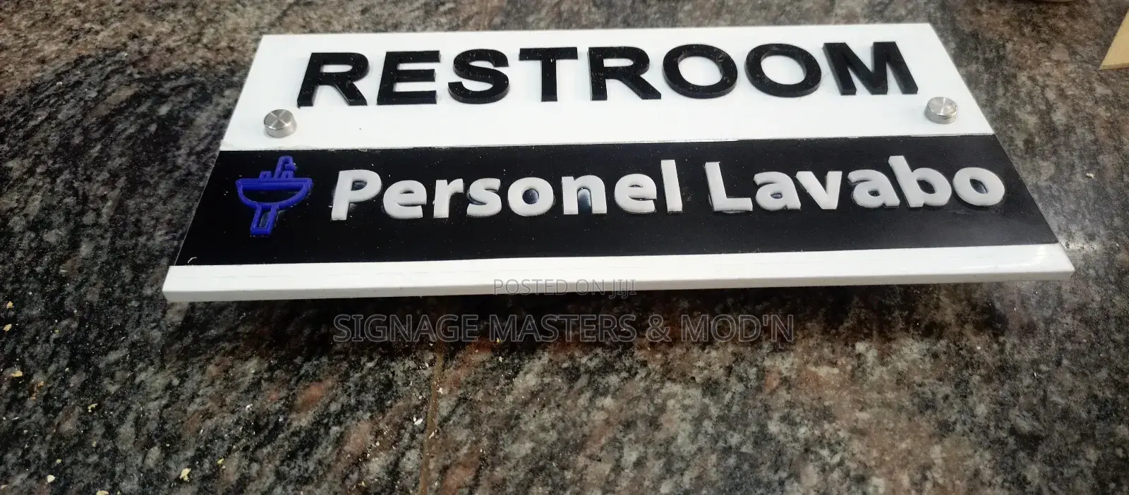 Executive Aluminum Door Labels