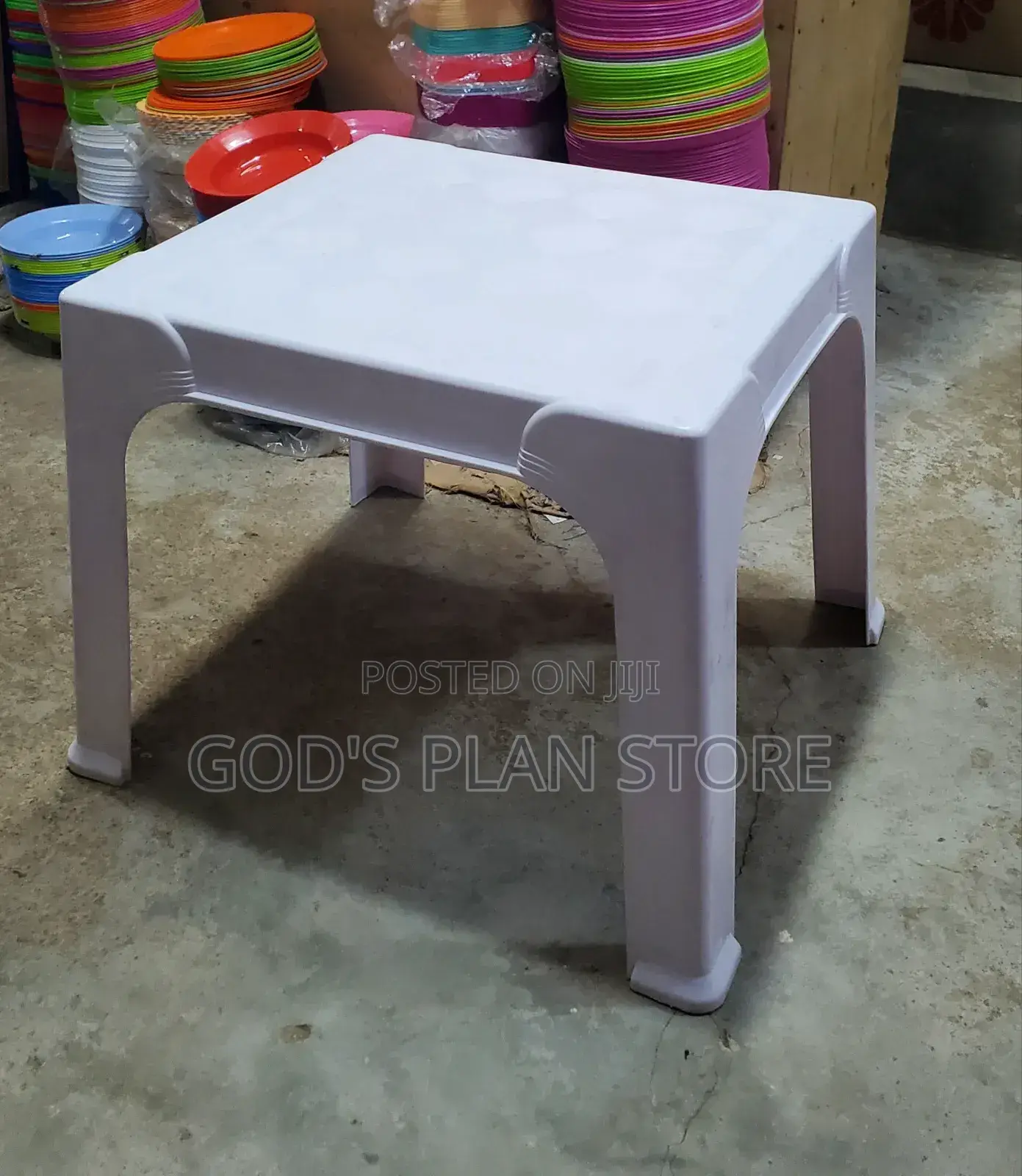 White Medium Plastic Table