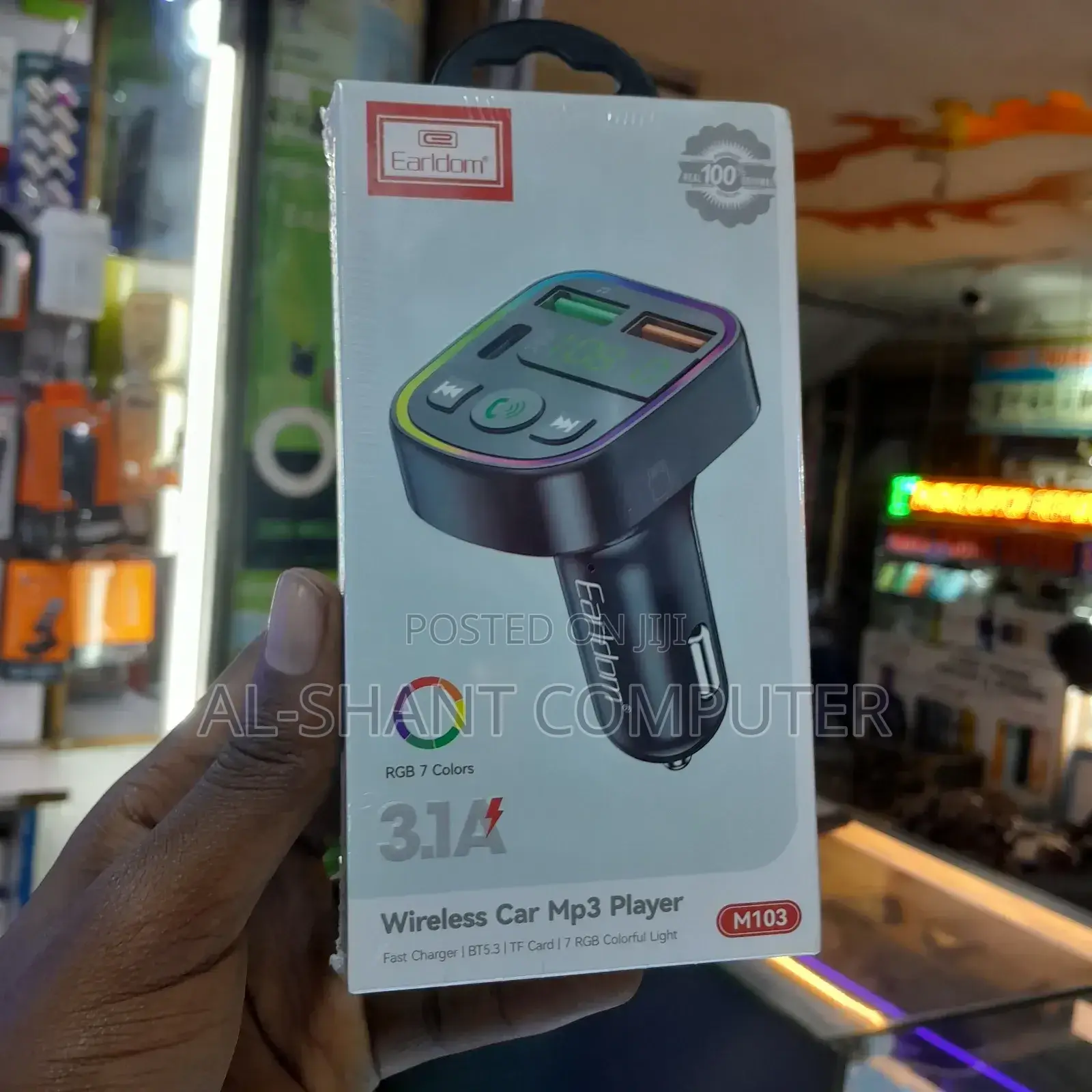 Earldom Wireless Car Mp3 Player/Car Charger