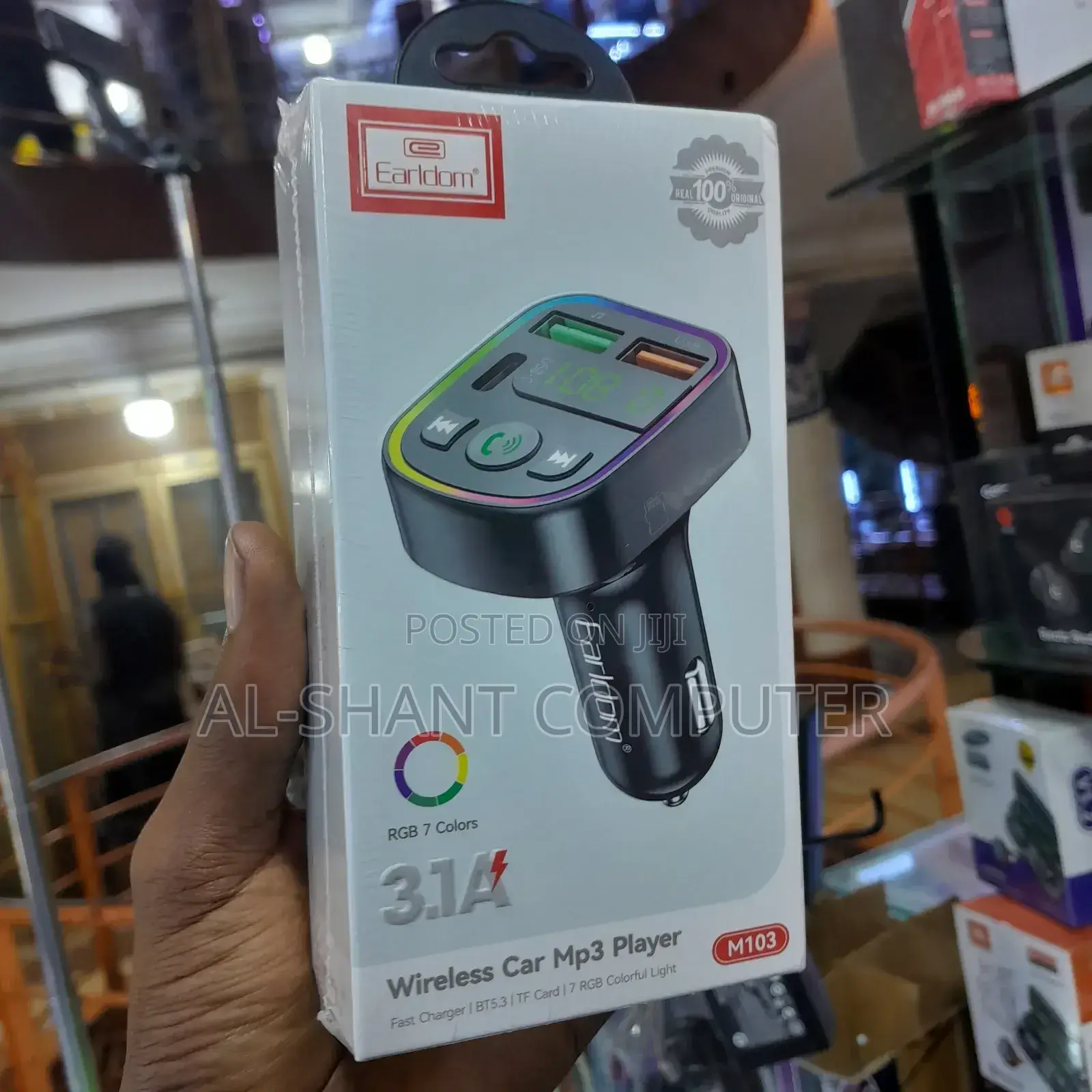 Earldom Wireless Car Mp3 Player/Car Charger
