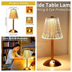 Brand New Crystal Touch Dimmable Table Lamp