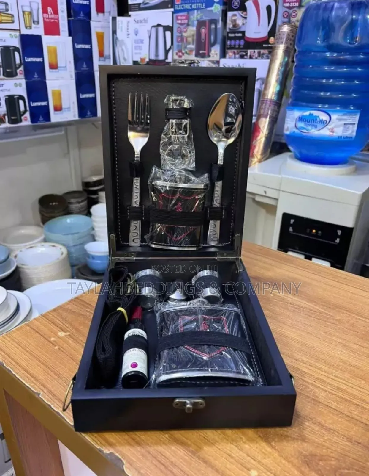 Crystal Whisky Elitepour Croc Print Black Premium Bar Set